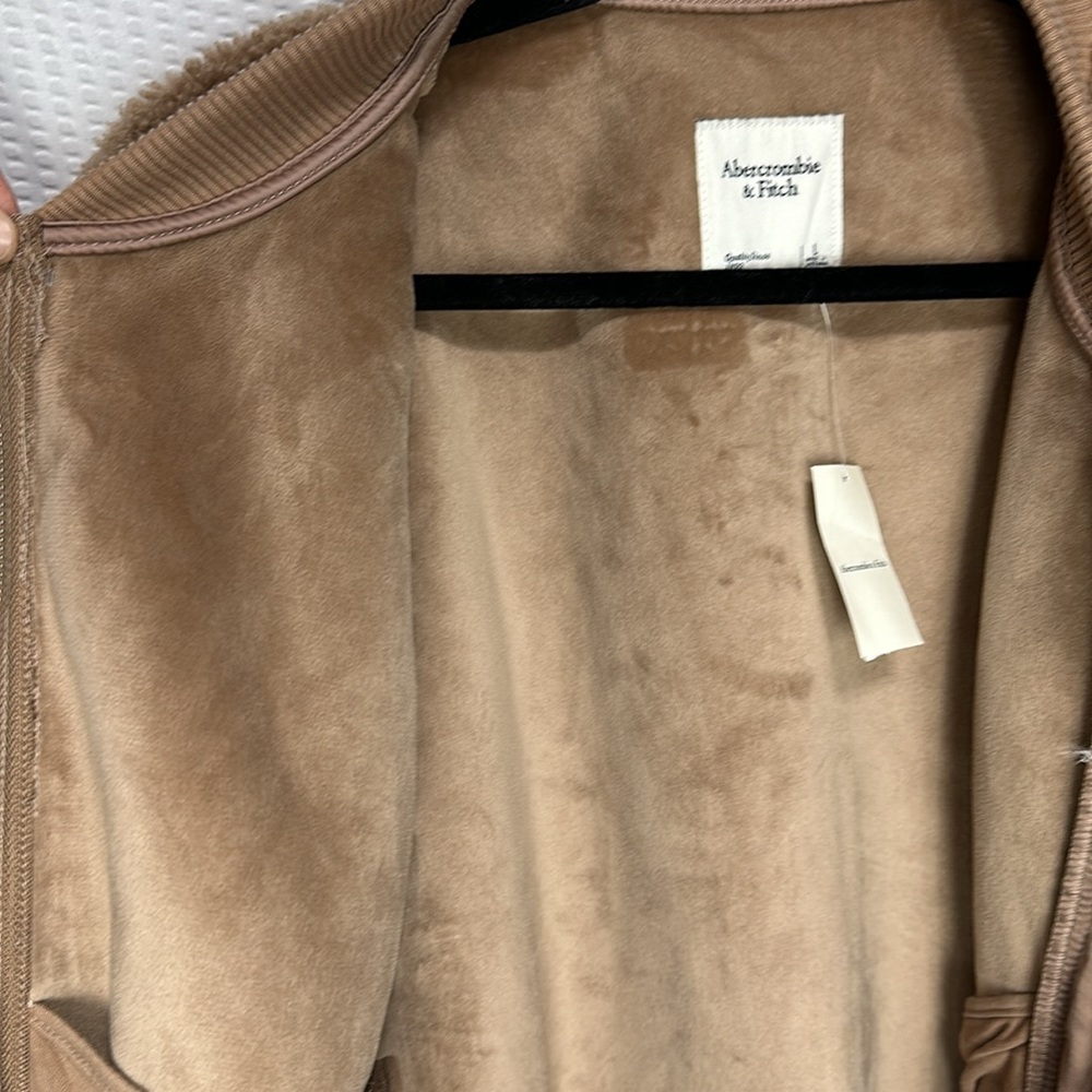 Nwt Abercrombie & Fitch Jacket Sherpa Faux Fur - image 8